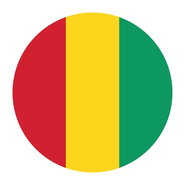 Logo flagi kręgu gwinejskiego ikona komputerowa ilustracja wektorowa