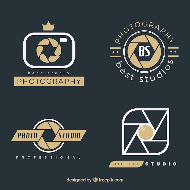 Plik wektorowy logo fotograficzne paczka