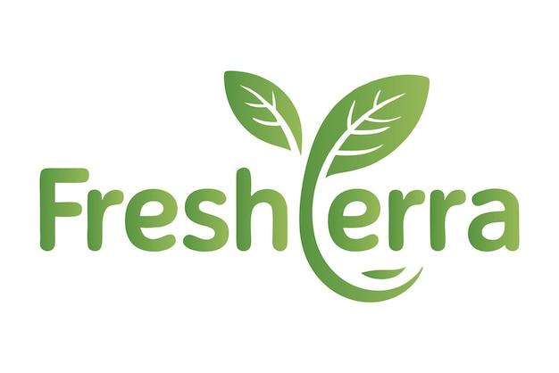 Logo Freshterra Przyjazna dla środowiska i ekologiczna tożsamość marki
