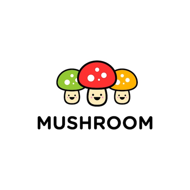 Plik wektorowy logo fun mushroom