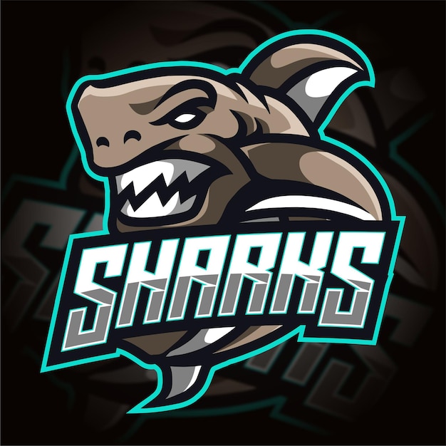 Logo Gier E-sportowych Angry Shark