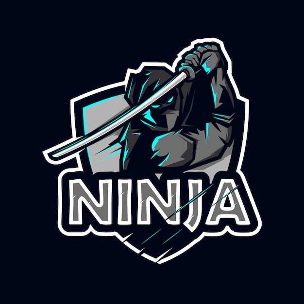 Plik wektorowy logo gier ninja