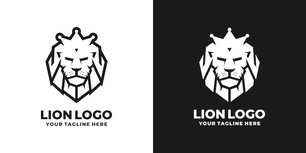 Plik wektorowy logo głowy lwa