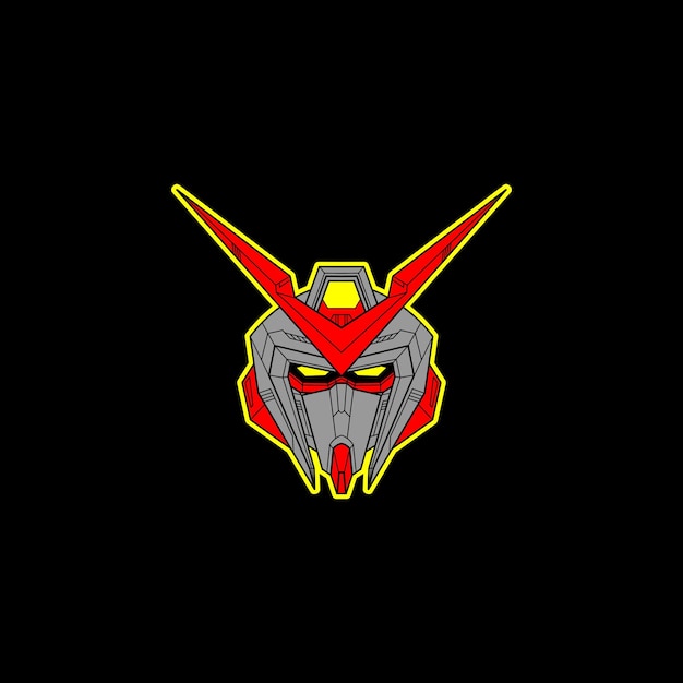 Logo Głowy Mecha