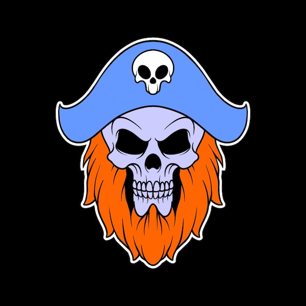 Plik wektorowy logo głowy pirata