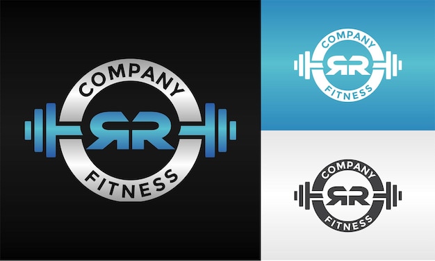 Plik wektorowy logo godła fitness list rr