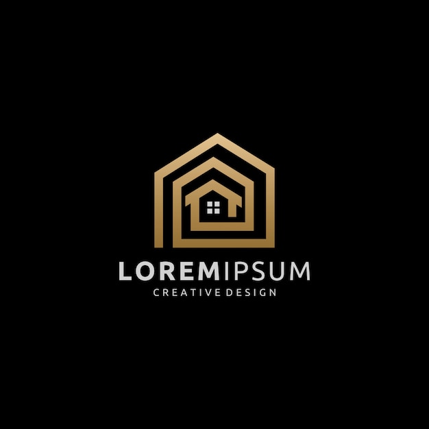 Logo Gold Home Concept