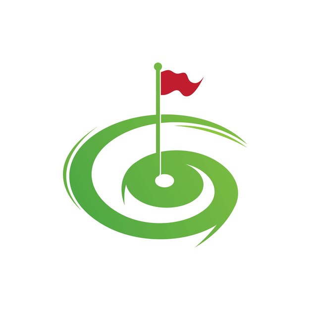 Plik wektorowy logo golfa ilustracja wektorowa szablonu