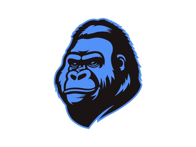 Plik wektorowy logo goryla głowy