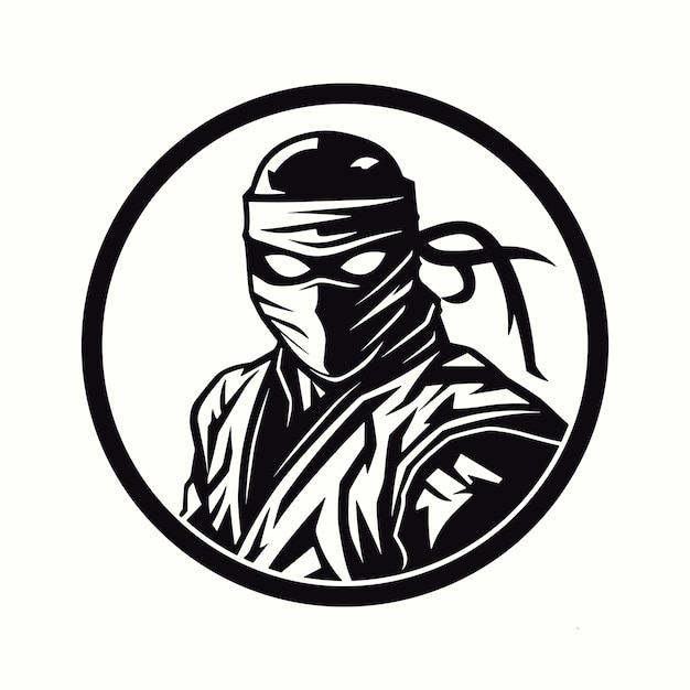 Plik wektorowy logo grafiki ninja