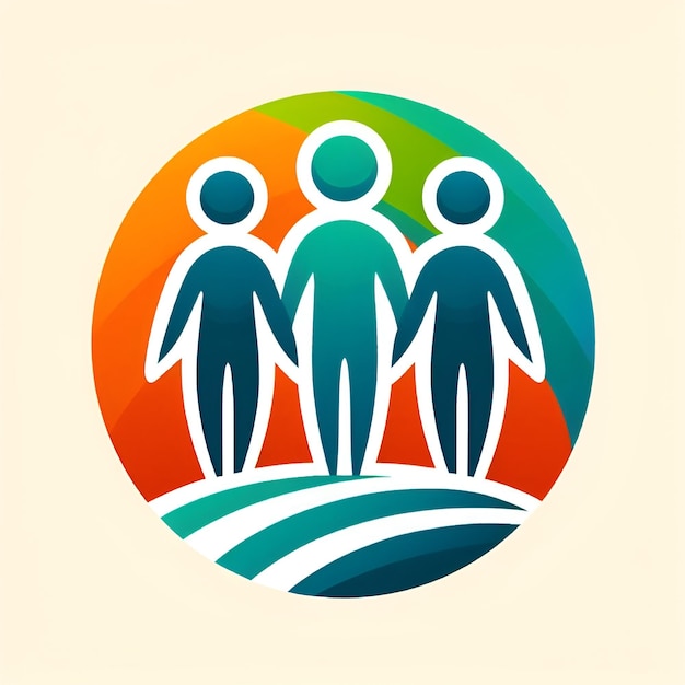Logo Grupy Wektorowej I Pracy Zespołowej