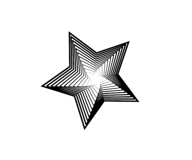 Logo gwiazdy Ikony z gwiazdą Symbol znaku Płaski projekt