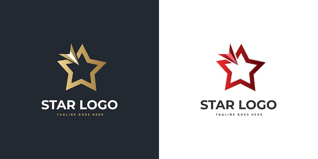 Logo Gwiazdy Ze Strzałką Nadające Się Do Logo Firmy I Brandingu