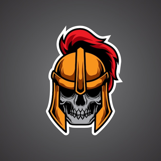 Plik wektorowy logo halloween e sport knight head