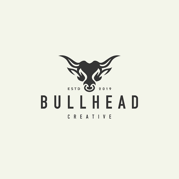 Logo Hipster Głowy Buffalo