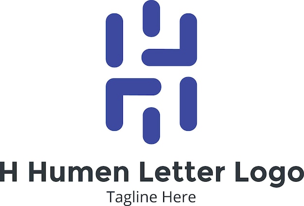 Plik wektorowy logo humen letter