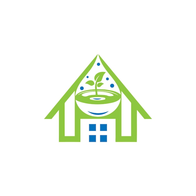 Plik wektorowy logo hydro domu