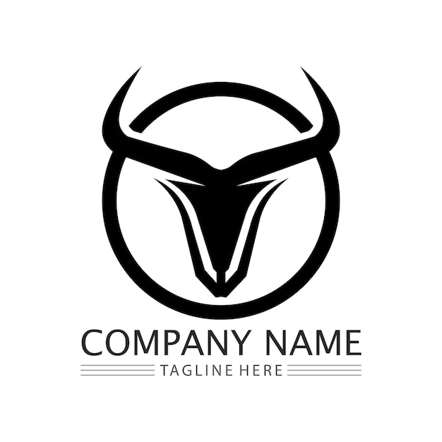 Logo i ikona szablonu symbolu byka