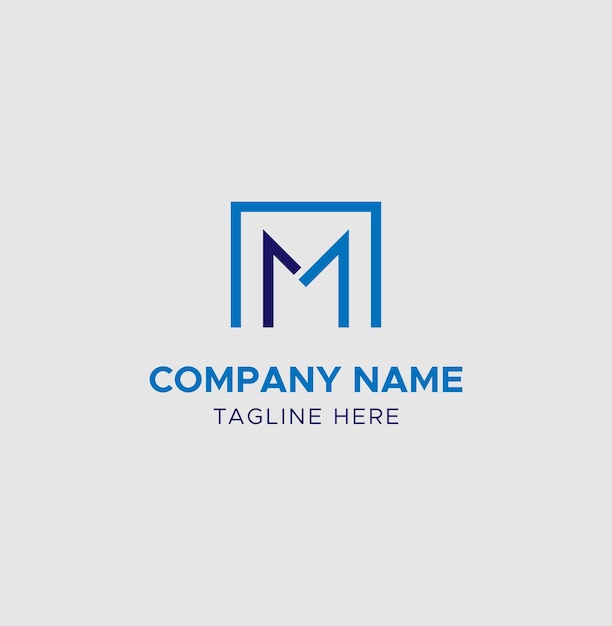 Logo i monogram wektoru litery M