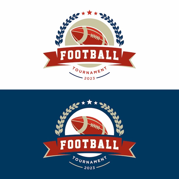 Logo I Odznaka Sportów Futbolu Amerykańskiego