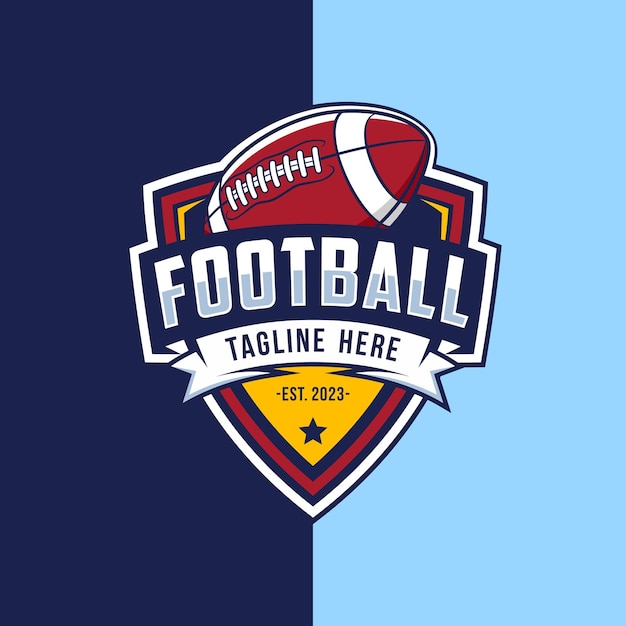Logo i odznakę American Football Sports