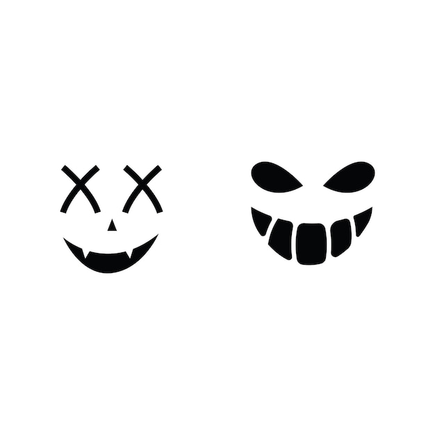 Plik wektorowy logo i symbol horroru halloween