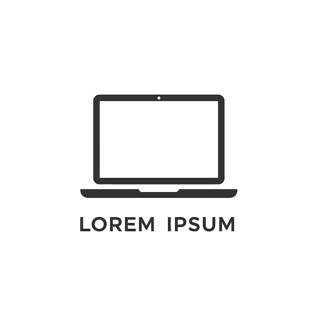 Logo ikony komputera przenośnego