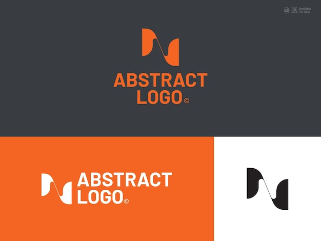 Logo ikony litery alfabetu N