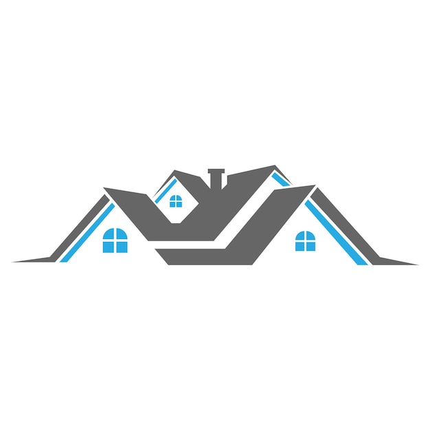 Logo ikony projektu dachu mieszkalnego