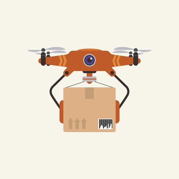 Logo ikony wektorowego elementu projektowania dronów