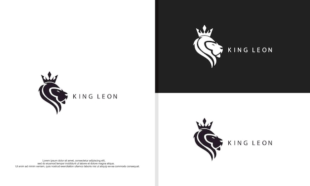 Logo Ilustracja Grafika Wektorowa Sylwetki Króla Lwa