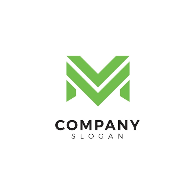 logo ilustracja litera m prosty minimalistyczny nowoczesny design