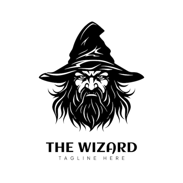 Logo Ilustracji Wektorowej Creative Wizard Warlock
