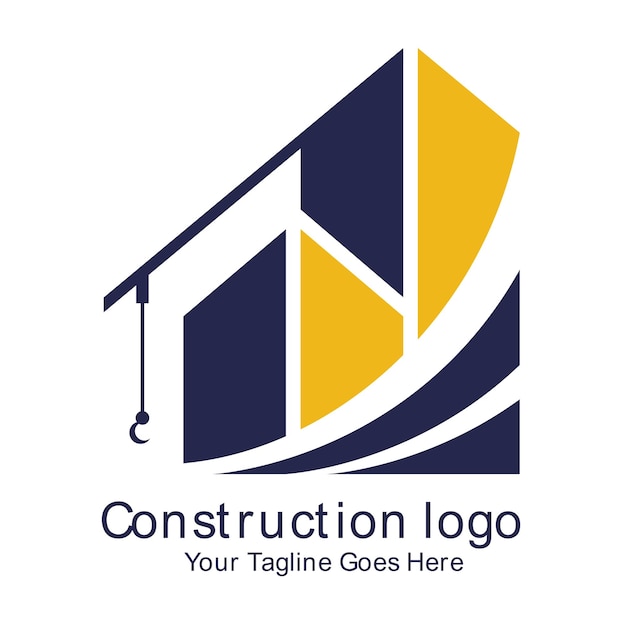 Plik wektorowy logo ilustratora dla firmy budowlanej