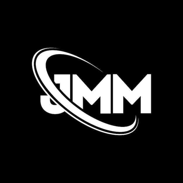 Logo JMM JMM letter JMM letter logo design inicjały JMM logo połączone z okręgiem i dużymi literami monogram logo JMM typografia dla biznesu technologicznego i marki nieruchomości