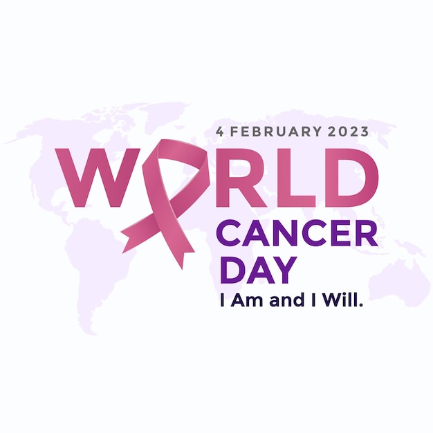 Logo Kampanii światowego Dnia Walki Z Rakiem światowy Dzień Walki Z Rakiem Plakat Lub Transparent Tło Ilustracji Wektorowych