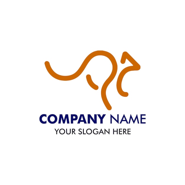 Plik wektorowy logo kangura w wektorze dla biznesu