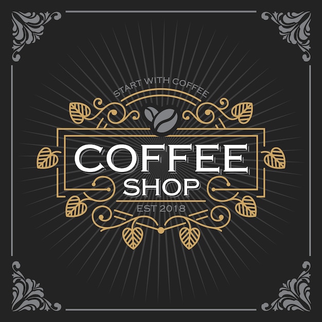 Plik wektorowy logo kawiarni