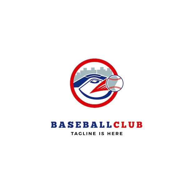 Logo Klubu Baseballowego Wektor Ikona Ilustracja