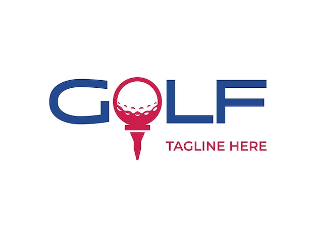 Logo Klubu Golfowego Dla Organizacji Turniejów Golfowych I Ilustratora Wektorów Klubów Wiejskich