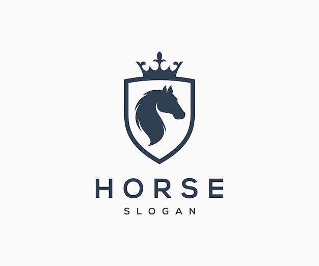 Logo Konia. Szablon Logo Kreatywnego Konia