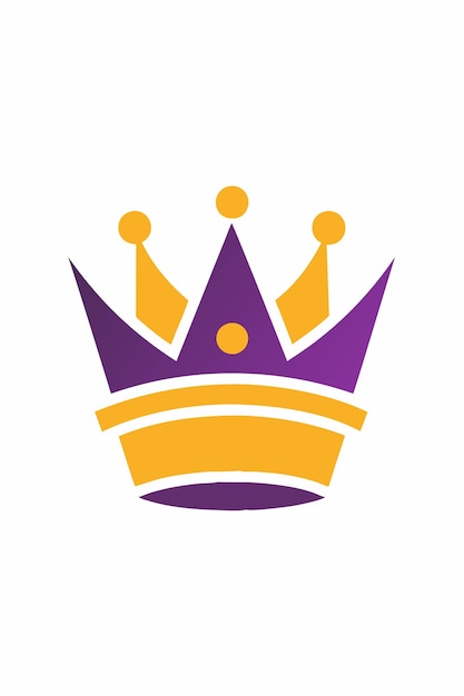 Logo korony na białym tle
