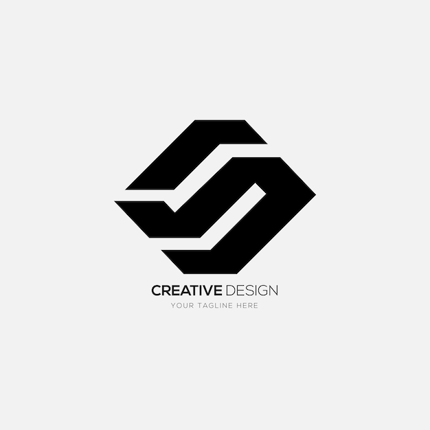 Logo Kreatywnego Monogramu Litery S