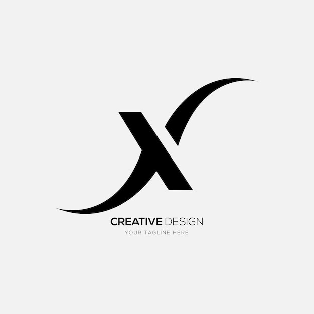 Logo Kreatywnego Monogramu Litery X