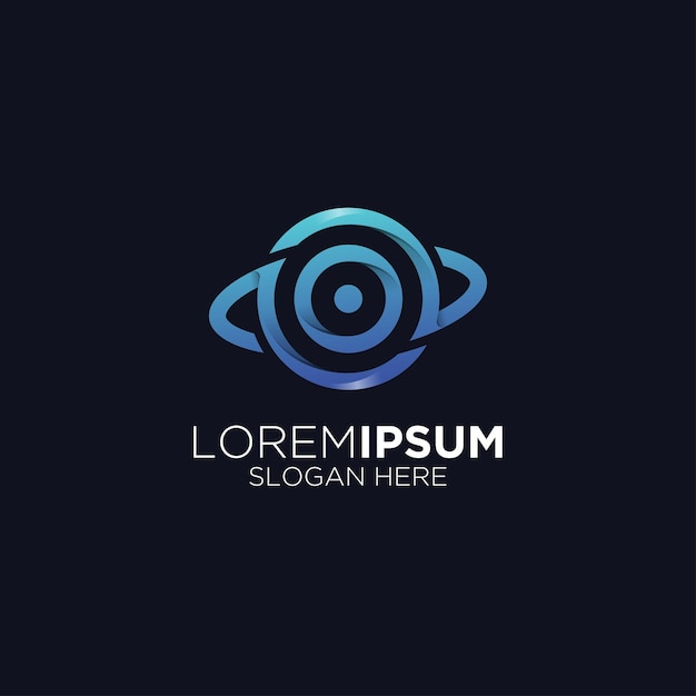 Logo kreatywnej marki koło oczu