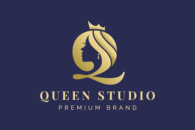 Logo Królowej Monogramu Litery Q