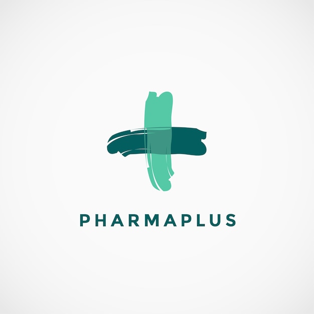 Plik wektorowy logo krzyża farmaceutycznego