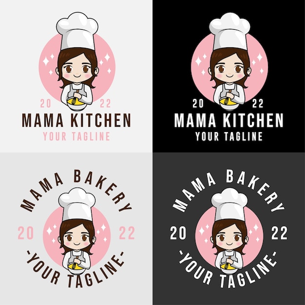 Plik wektorowy logo kuchni szefa kuchni dla szablonu restauracji i kawiarni z jedzeniem