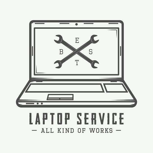 Plik wektorowy logo laptopa