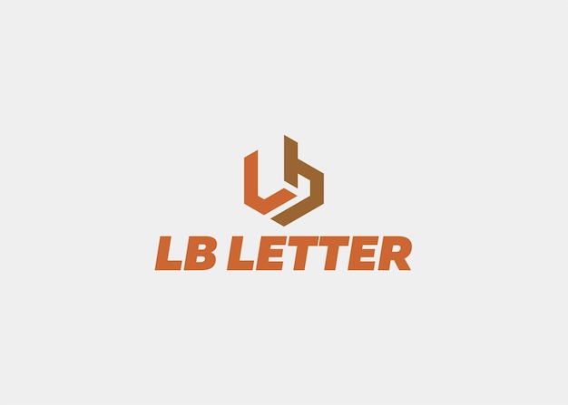 Plik wektorowy logo lb litera nazwa firmy